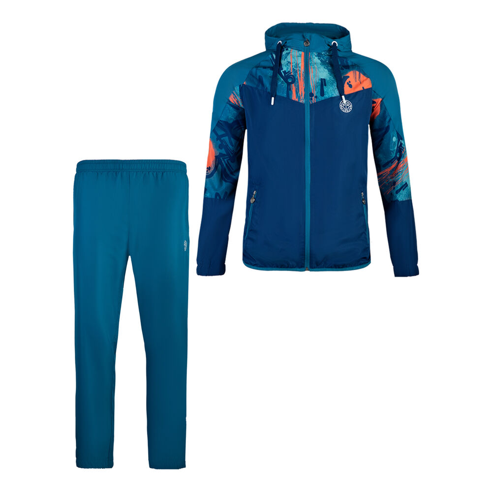 BIDI BADU Nilas Tech Survêtement Hommes - Bleu Foncé , Multicouleur