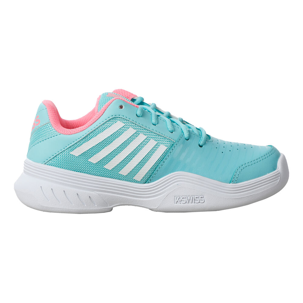 K-Swiss Court Express Enfants - Turquoise , Blanc