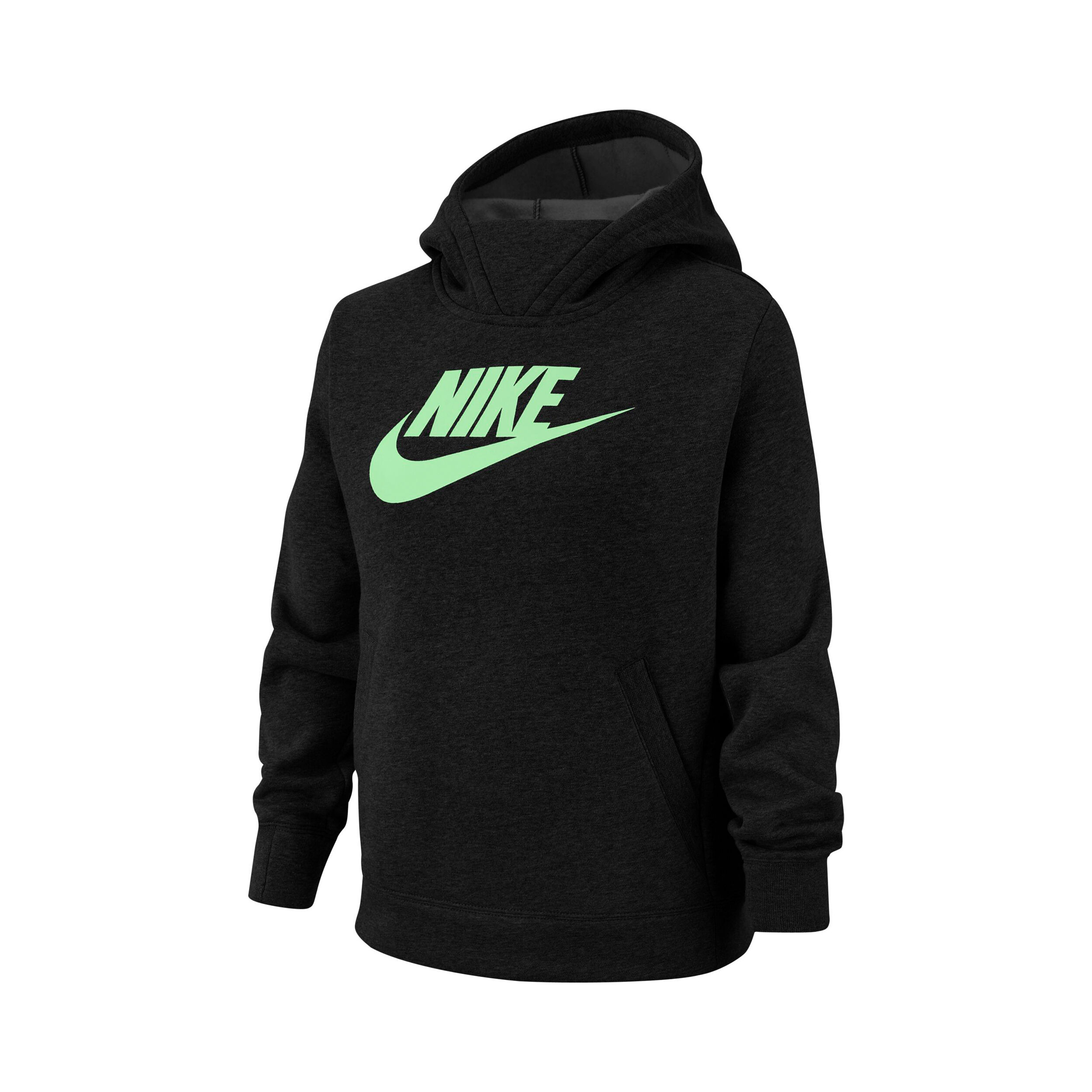 Buy Nike Sportswear Sweat A Capuche Filles Noir Vert Fluo online Tennis Point FR