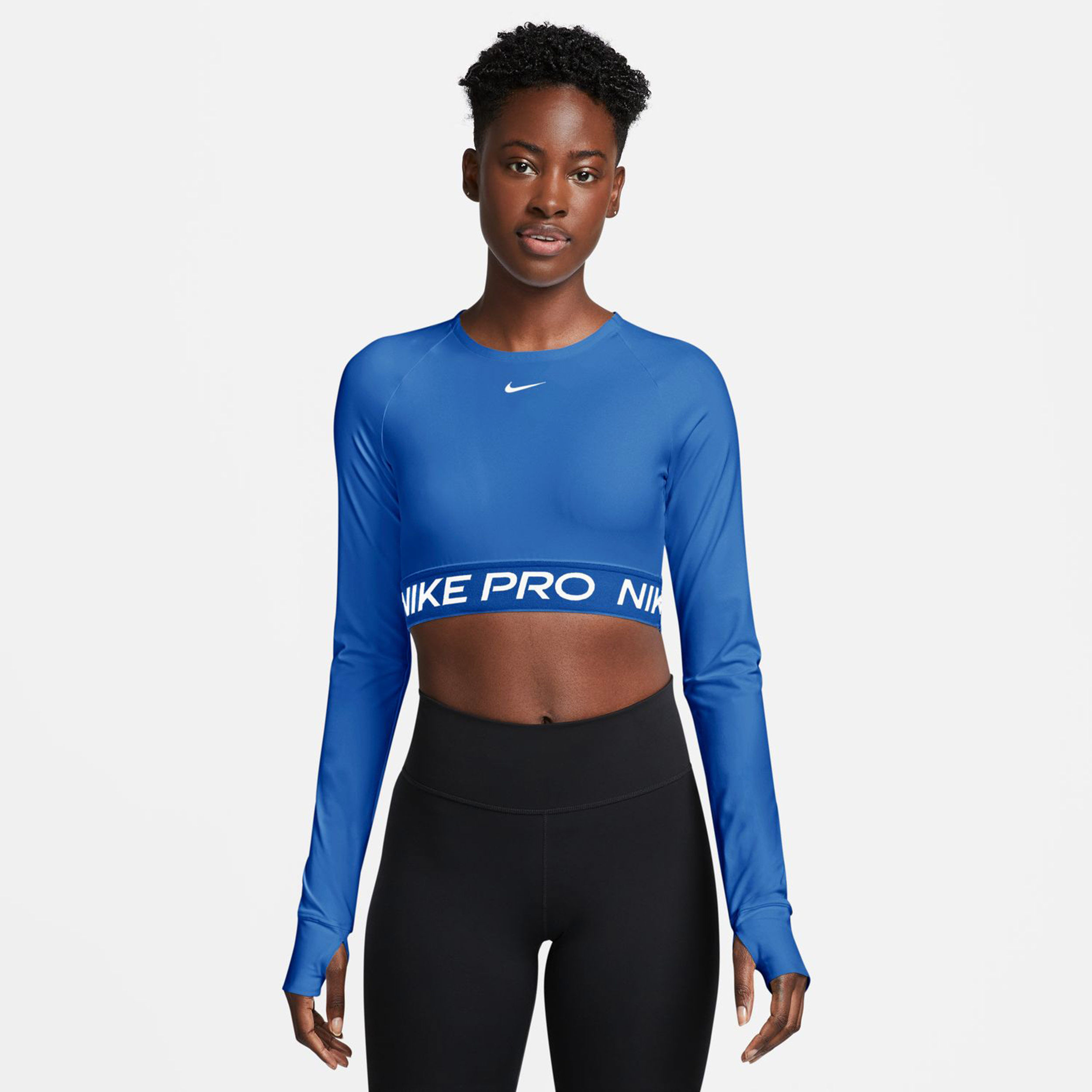 Nike pro crop top hotsell