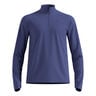 Essential Thermal Midlayer 1/2 Zip Maillot de course Hommes-bleu