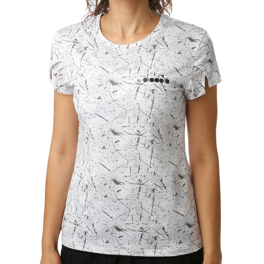 Diadora T-shirt Femmes - Blanc , Gris