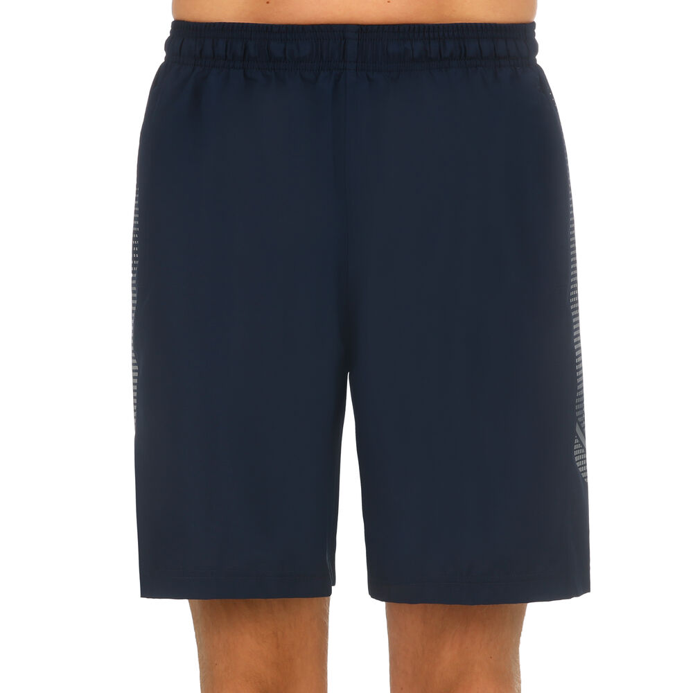 Under Armour Woven Graphic Shorts Hommes - Bleu Foncé , Argent