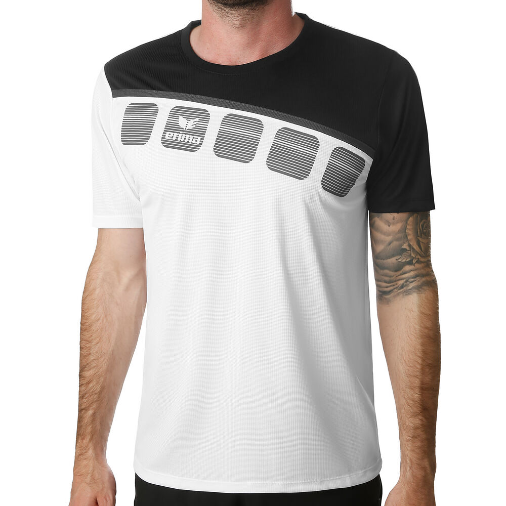 Erima 5-C Function T-shirt Hommes - Blanc , Noir