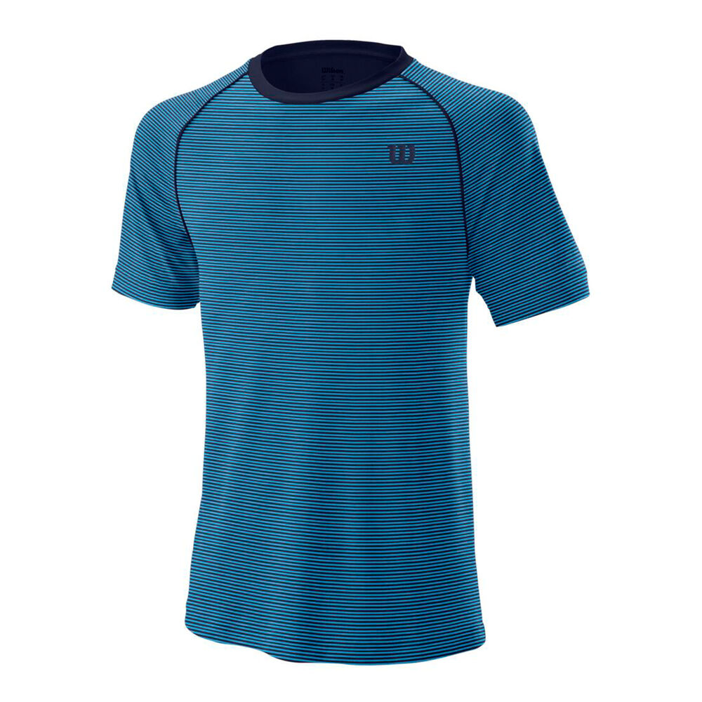 Wilson Training Crew T-shirt Hommes - Bleu , Noir