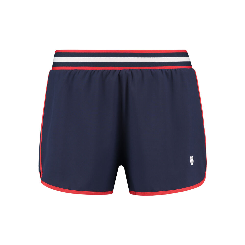 K-Swiss Heritage Sport Shorts Femmes - Bleu Foncé , Rouge