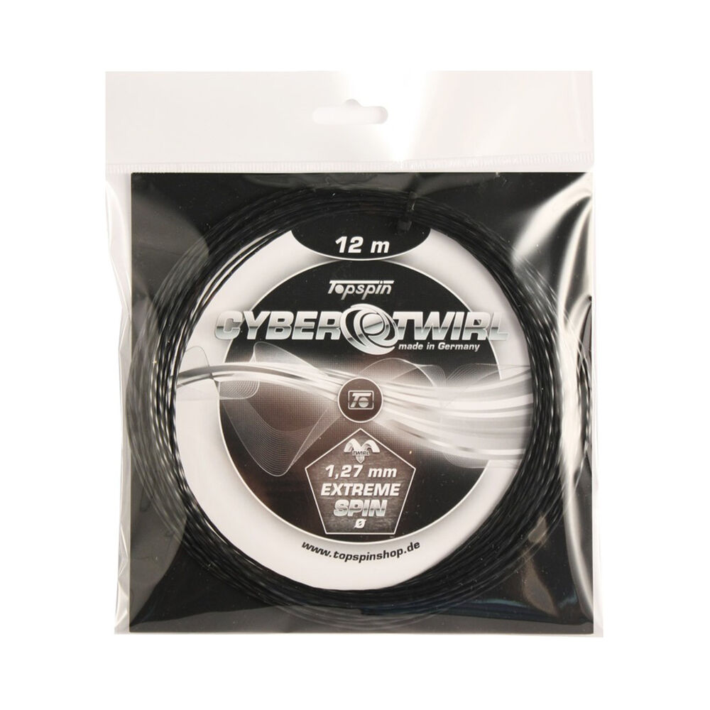 Topspin Cyber Twirl 12m Cordage En Garniture - Noir