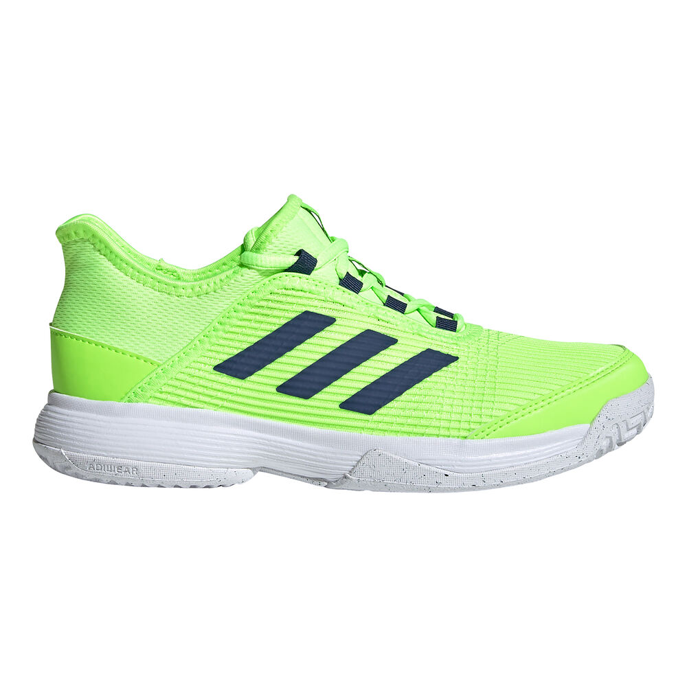 adidas Adizero Club Chaussures Toutes Surfaces Enfants - Vert Fluo , Blanc