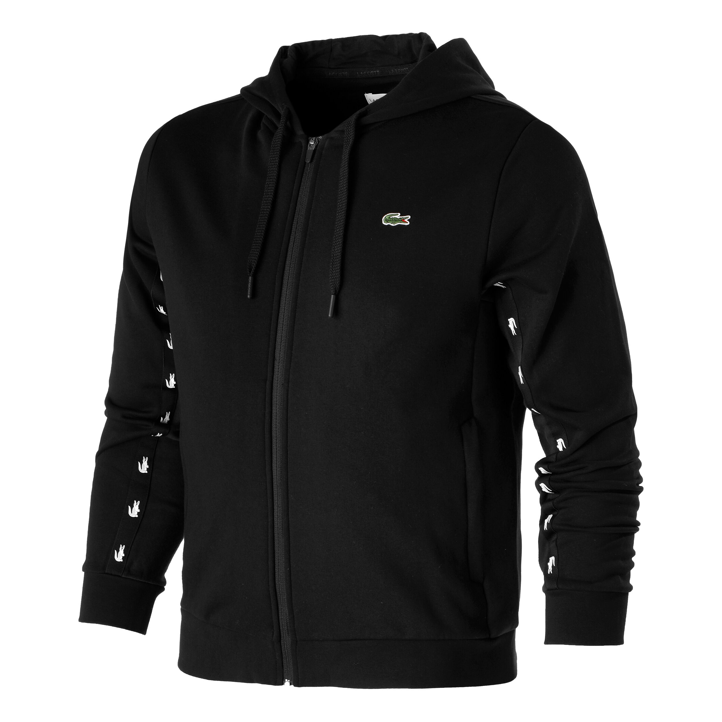 Buy Lacoste Gilet En Coton Hommes Noir Blanc online Tennis
