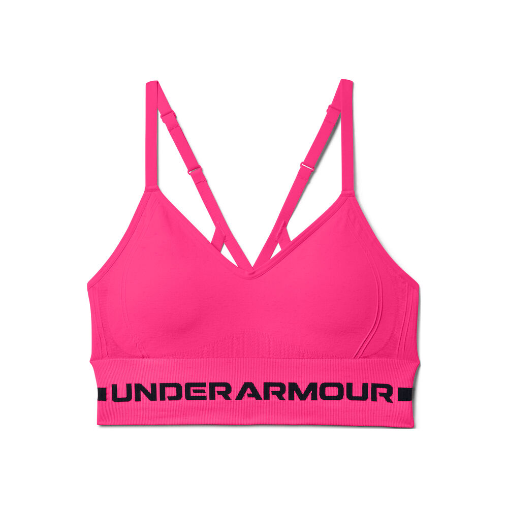 Under Armour SeamlessLowLongPaddedSoutien-gorgeSportFemmes-Pink,Noir