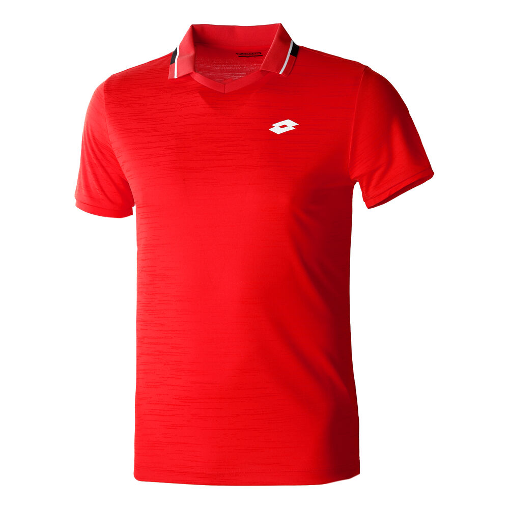 Lotto Top Ten II PL Polo Hommes - Rouge , Blanc