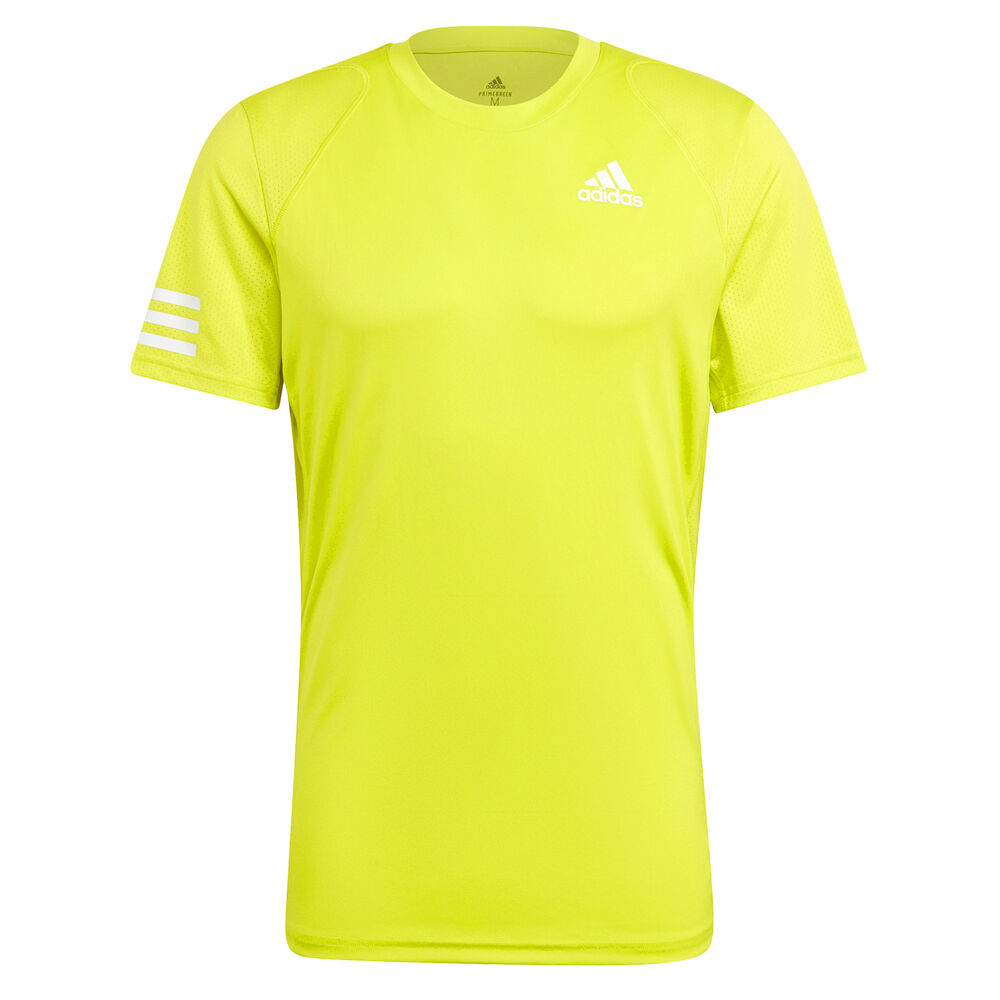 adidas Club 3-Stripes T-shirt Hommes - Jaunes Fluo
