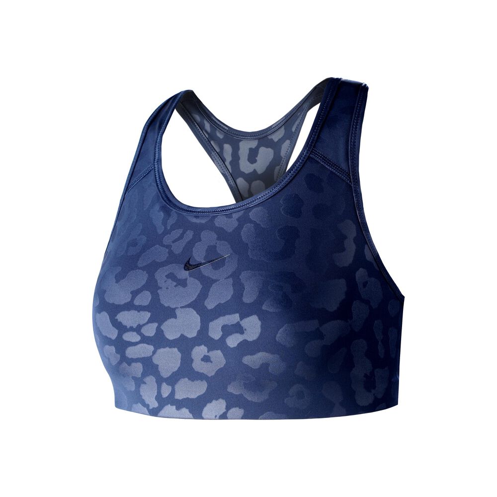 Nike Dri-Fit Pro Leopard Shine Soutien-gorge Sport Femmes - Bleu Foncé , Blanc