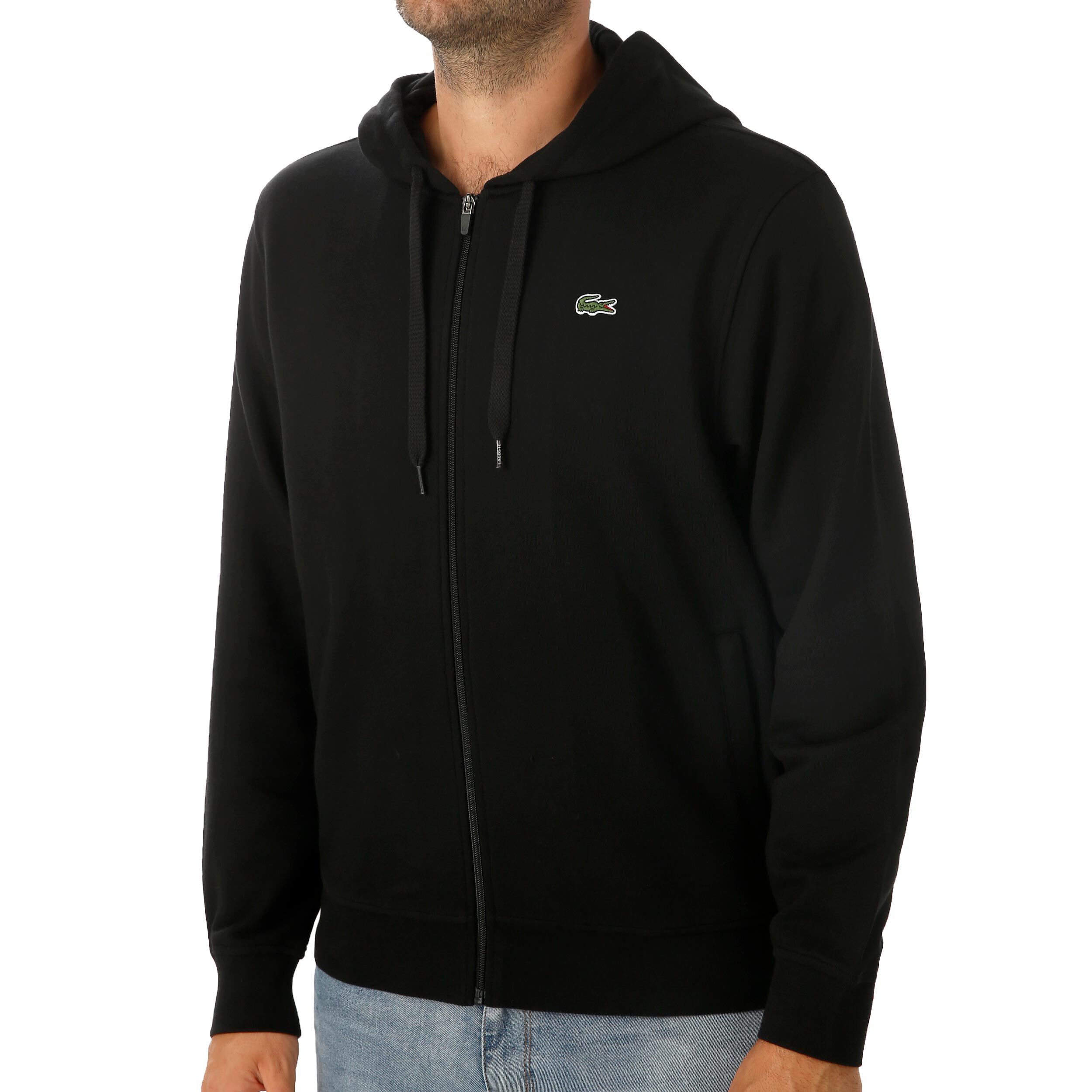 Buy Lacoste Classic Gilet En Coton Hommes Noir Vert Fonc online