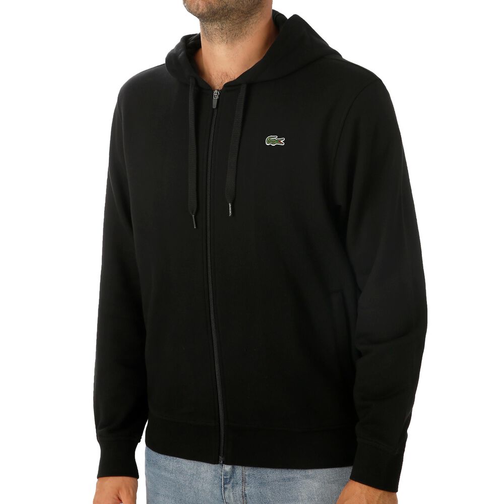 Lacoste Gilet En Coton Hommes - Noir , Vert Foncé