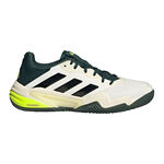 Chaussures de tennis adidas adidas Barricade 13 Chaussure Terre Battue Hommes-Cr&egrave;me,Vert Fonc&eacute;