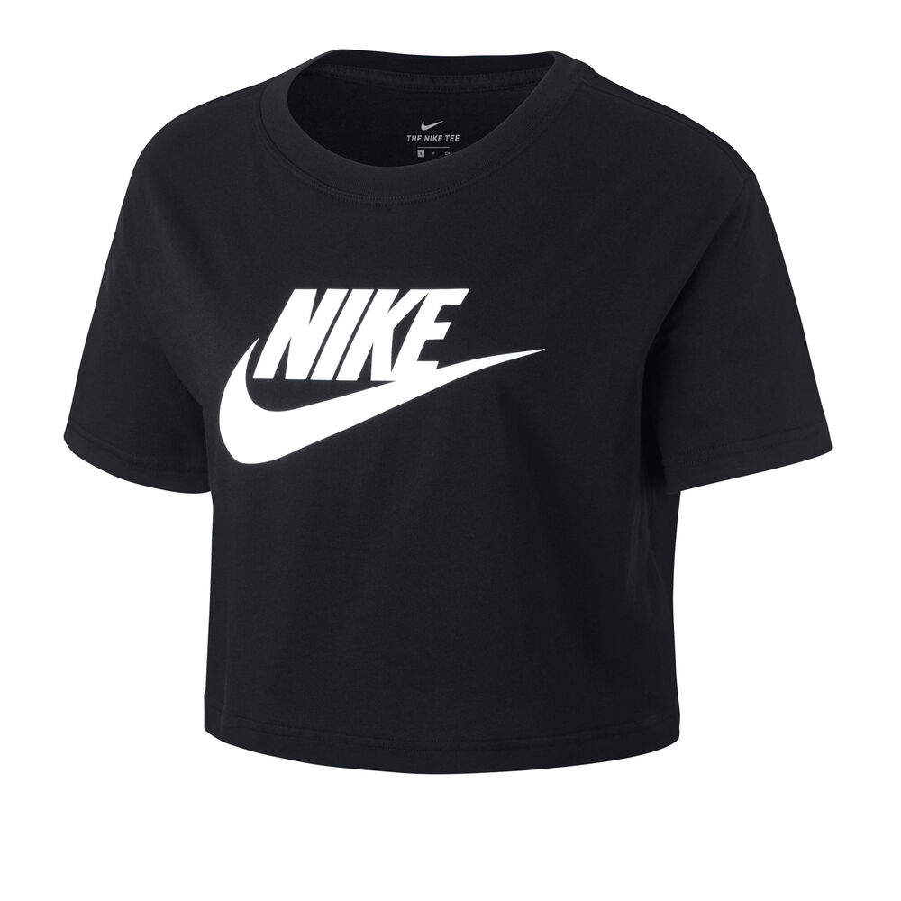 Nike Sportswear Essential Crop T-shirt Femmes - Noir , Blanc
