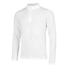 Seamless Stride 1/4 Zip Haut Manches Longues Hommes-Blanc