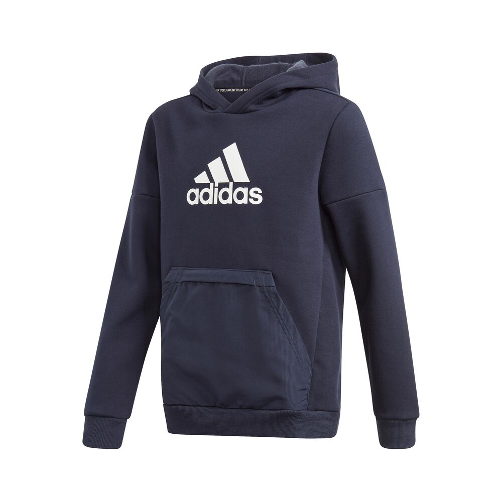 adidas Badge Of Sports Freelift Sweat à Capuche Garçons - Bleu Foncé , Blanc