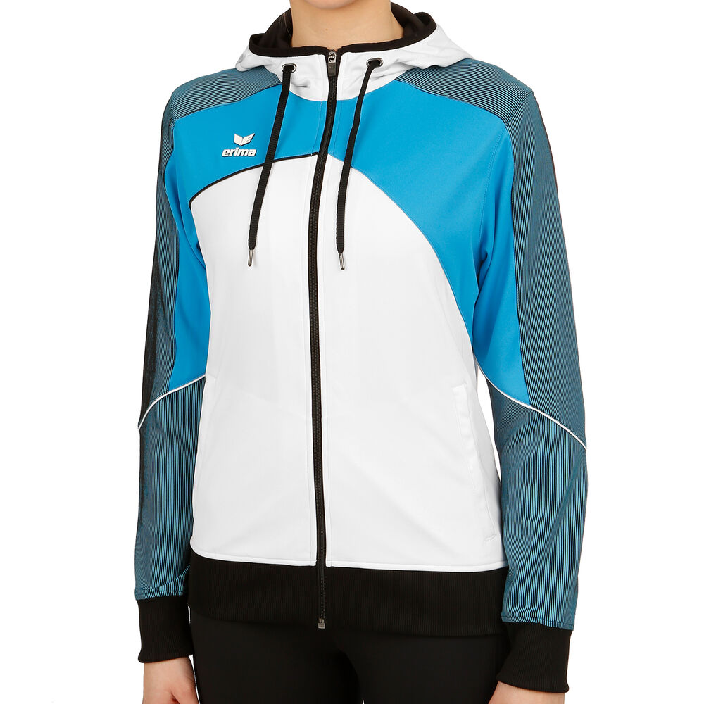 Erima Premium One 2.0 Veste De Survêtement Femmes - Blanc , Turquoise