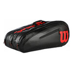 Sacs de tennis Wilson Wilson Elite Housse De Raquette Lot De 15 Edition Sp&eacute;ciale-Noir,Rouge