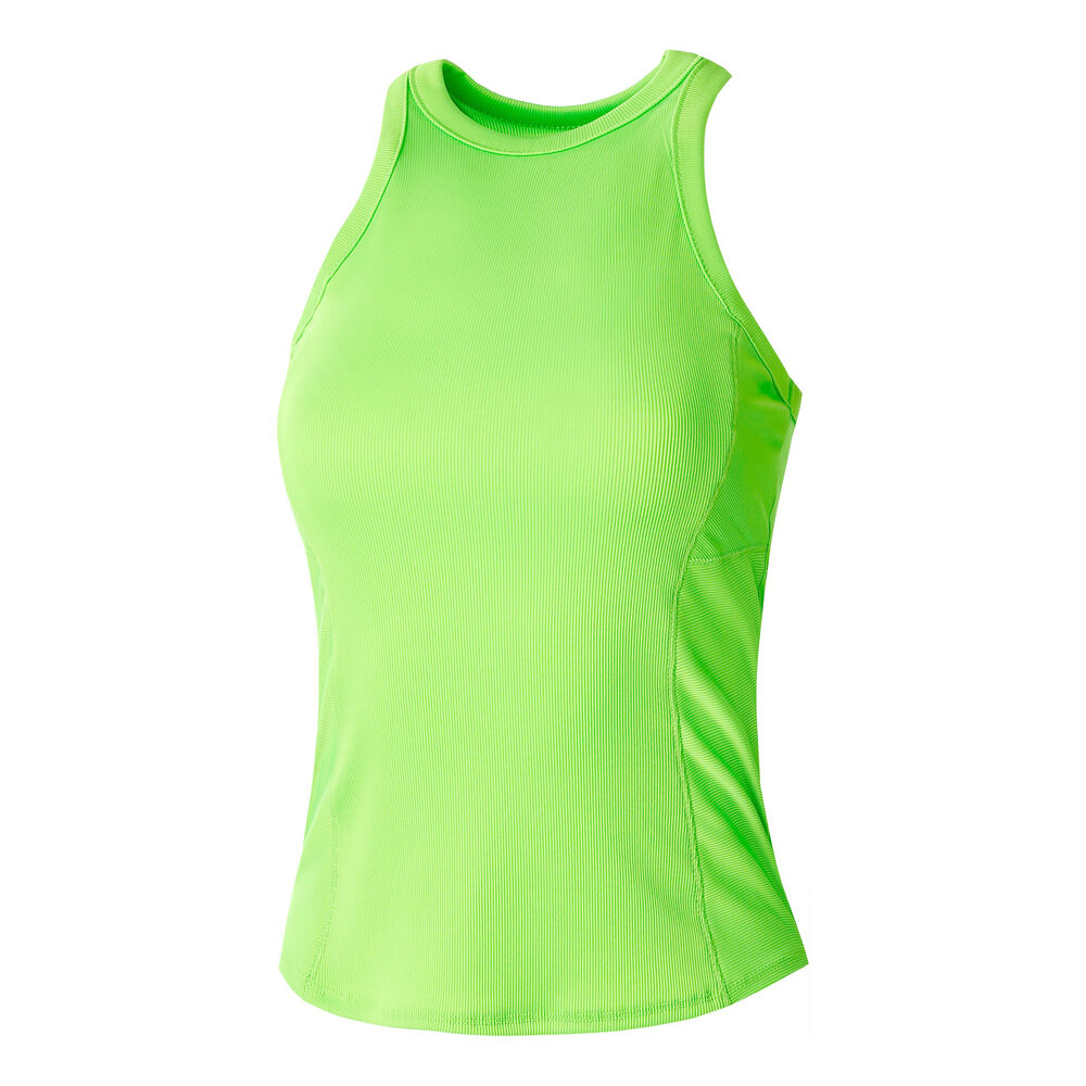 Lucky in Love One Love Rib Débardeur Tank Top Femmes - Vert Fluo