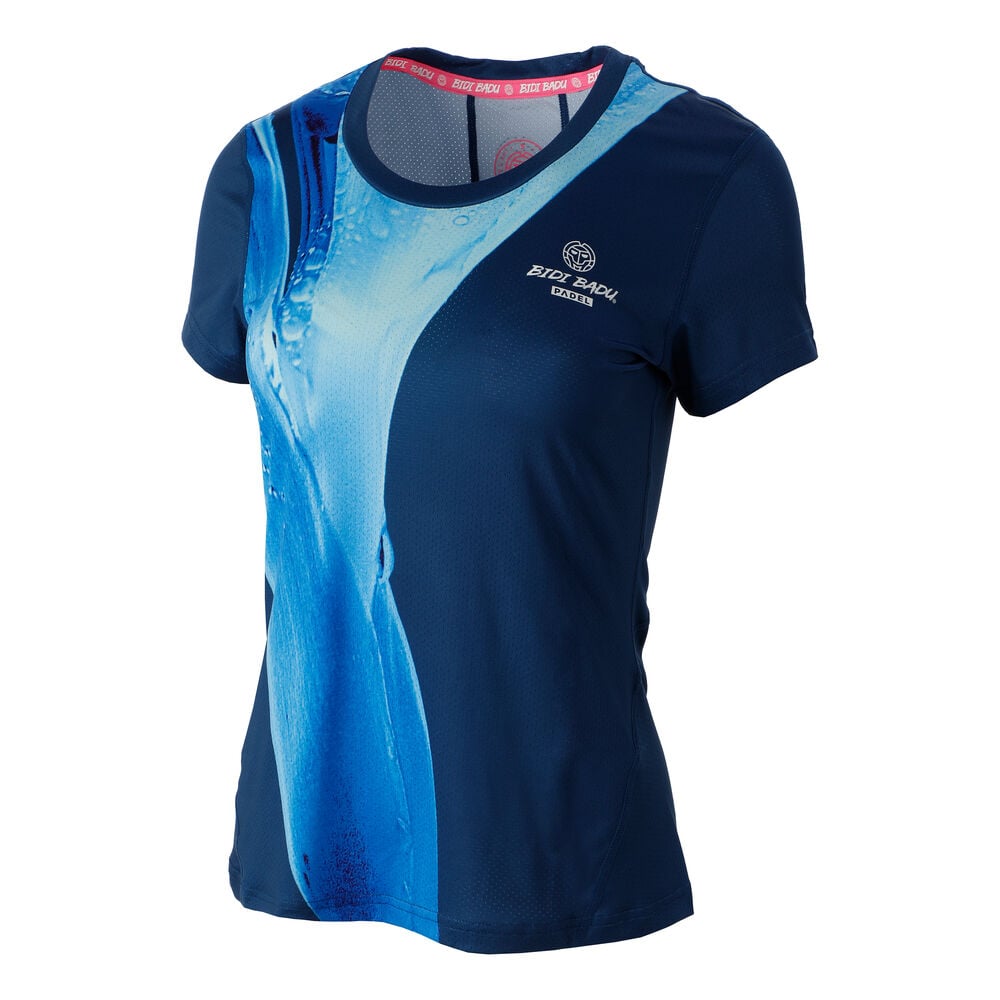 BIDI BADU Eve Tech Roundneck Femmes - Bleu Foncé , Turquoise