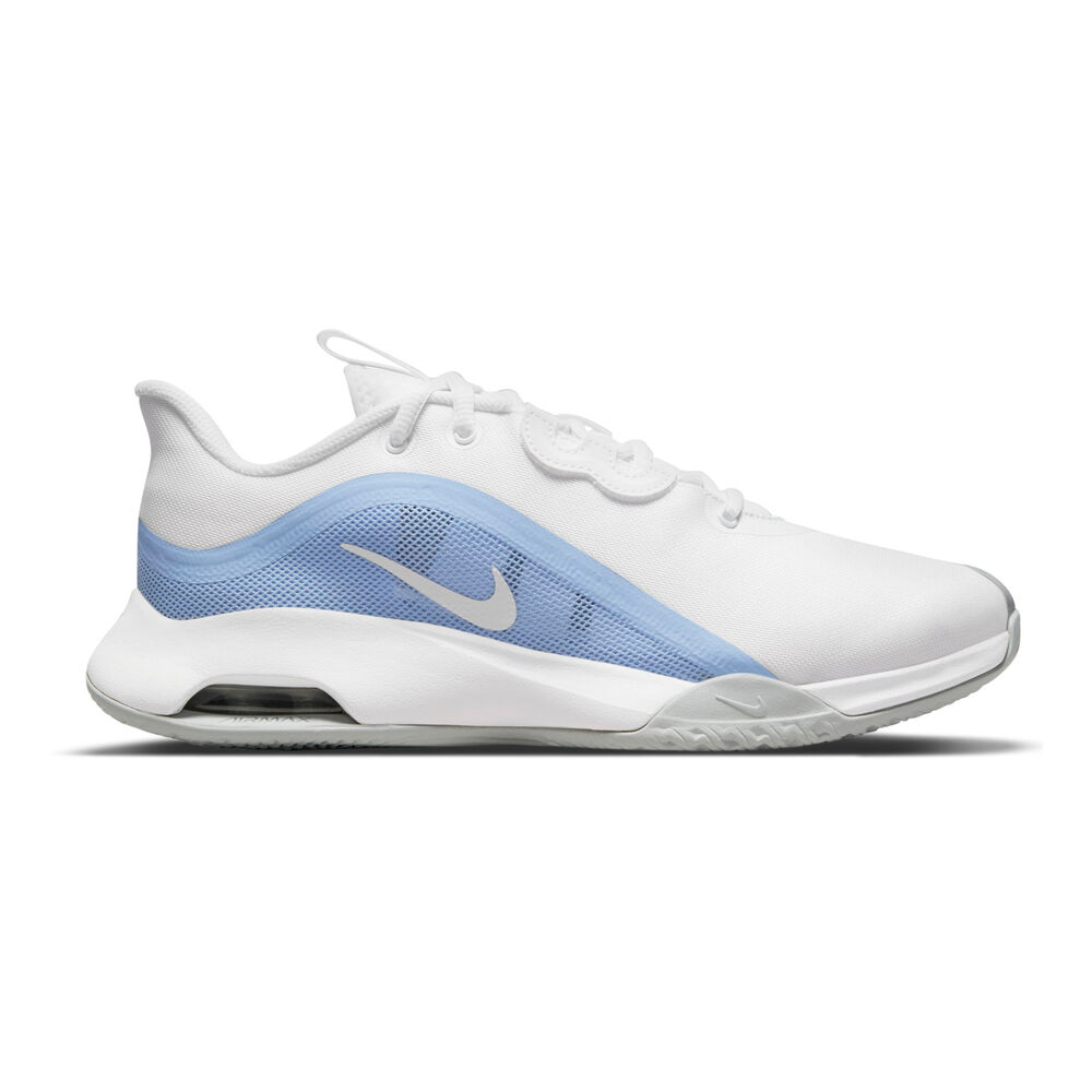 Nike Air Zoom Max Volley Chaussures Toutes Surfaces Femmes - Blanc , Bleu Clair