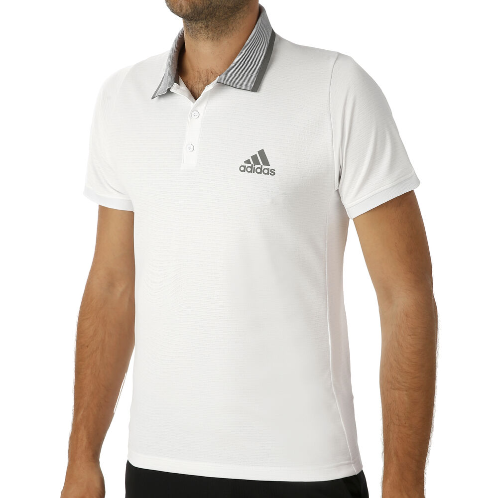 adidas Freelift Polo Hommes - Blanc , Gris