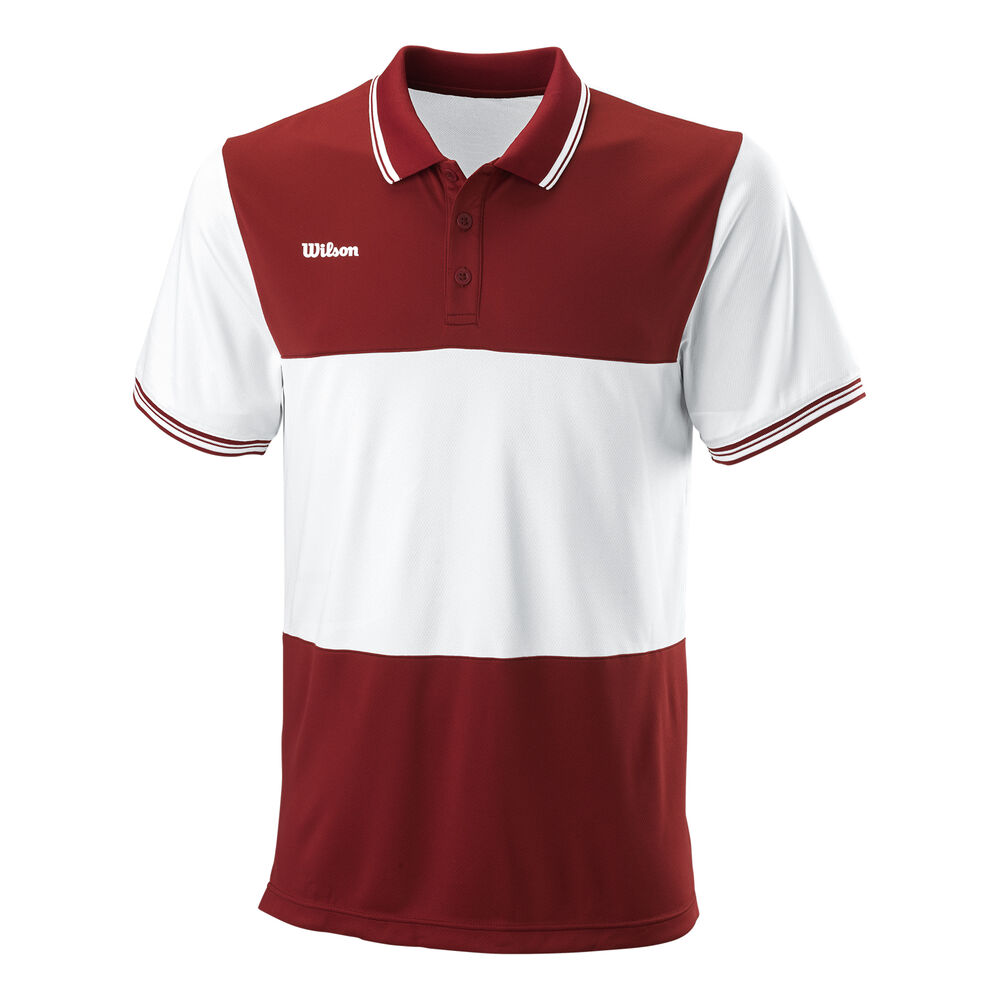 Wilson Polo Hommes - Rouge Foncé , Blanc