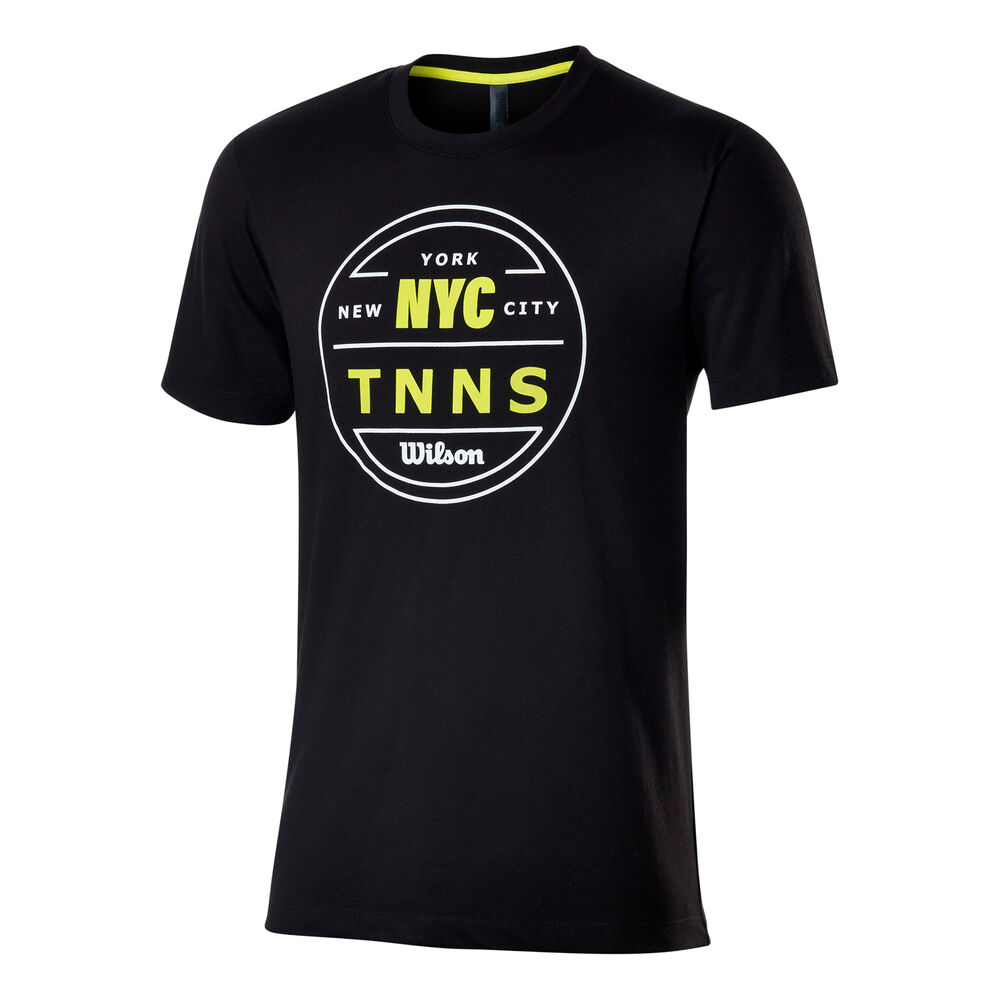 Wilson Chi CTN T-shirt Hommes - Noir , Multicouleur