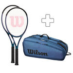 Lot De Raquettes Wilson 2x Ultra 100L 4.0 plus Schlägertasche