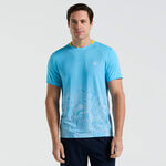 V&ecirc;tements Original Penguin Original Penguin Performance Ombre T-shirt Hommes-Bleu Clair