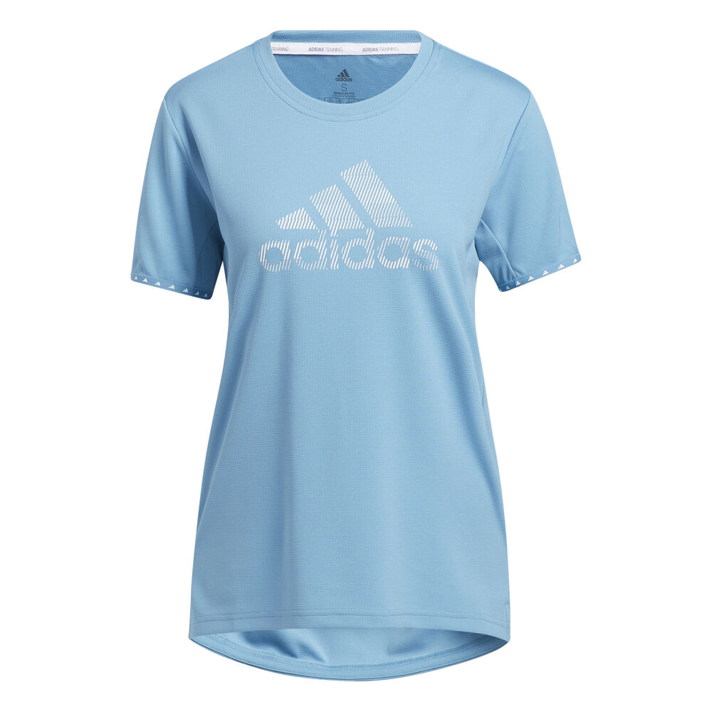 adidas Bade Of Sport Necessi T-shirt Femmes - Bleu Clair , Blanc
