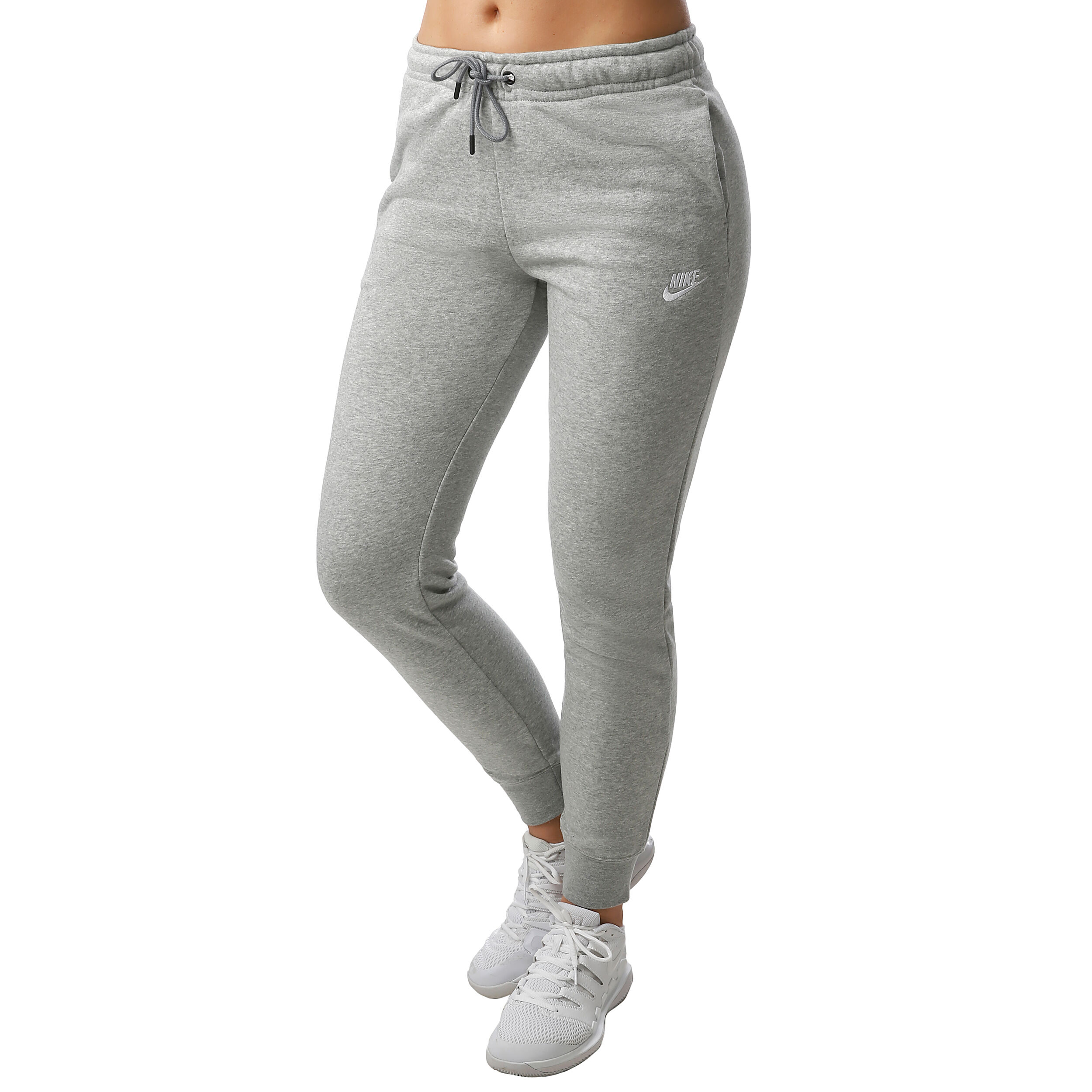 Sportswear Essential Pantalon Surv tement Femmes Gris Clair Blanc