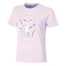 Mind Swirl Court T-shirt Femmes-Lilas,Multicouleur