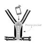 Led Harness Phone Pocket Système D'éclairage-Argent