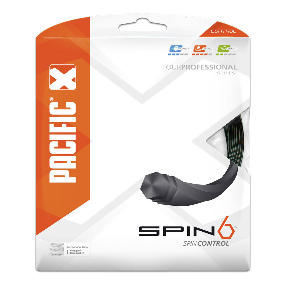 Pacific Spin 6 Cordage En Set 12,2m - Noir