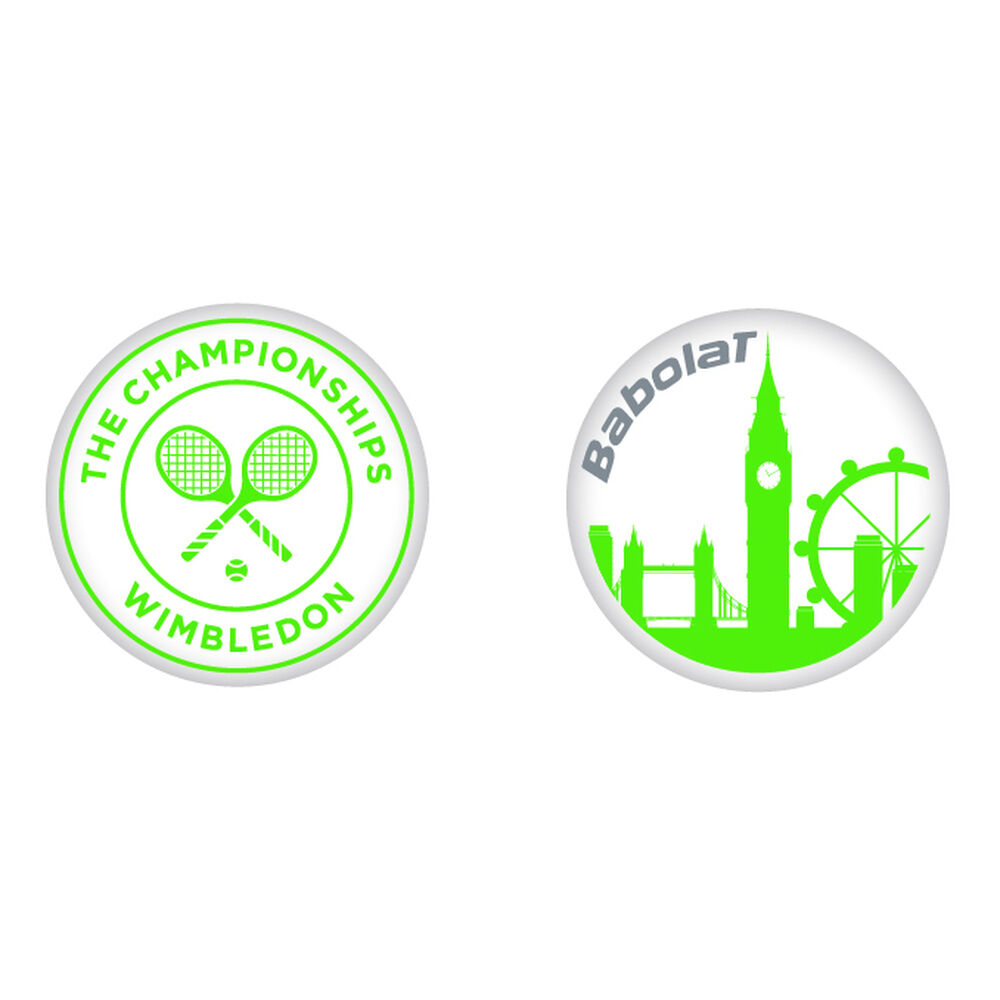 Babolat Wimbledon Antivibrateur Pack De 2 Unités - Blanc , Vert