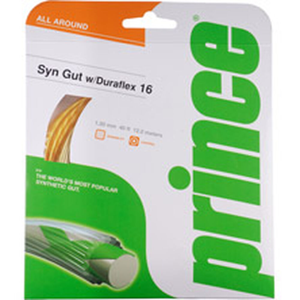 Prince Synthetic Gut Duraflex Cordage En Garniture 12,2m - Or