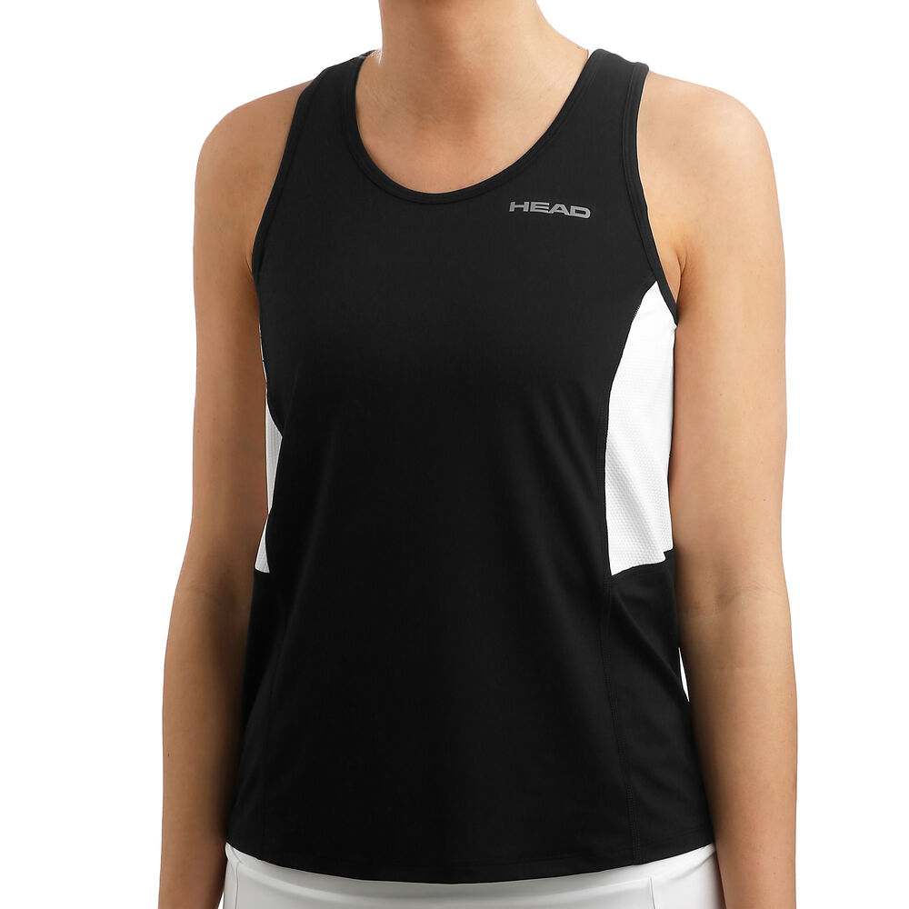 HEAD Club Débardeur Tank Top Femmes - Noir , Blanc