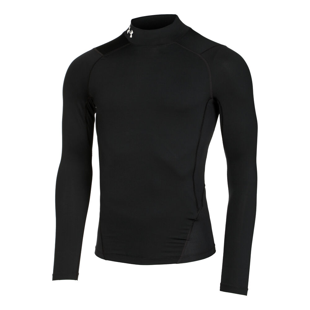 Under Armour Heatgear Comp Mock Haut Manches Longues Hommes - Noir