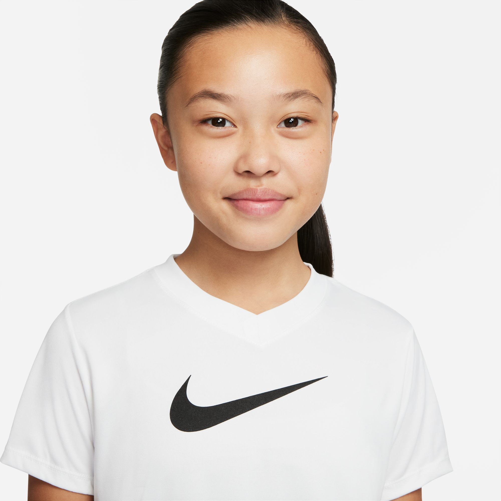 Buy Nike Dri Fit T shirt Enfants Blanc Noir online Tennis Point FR