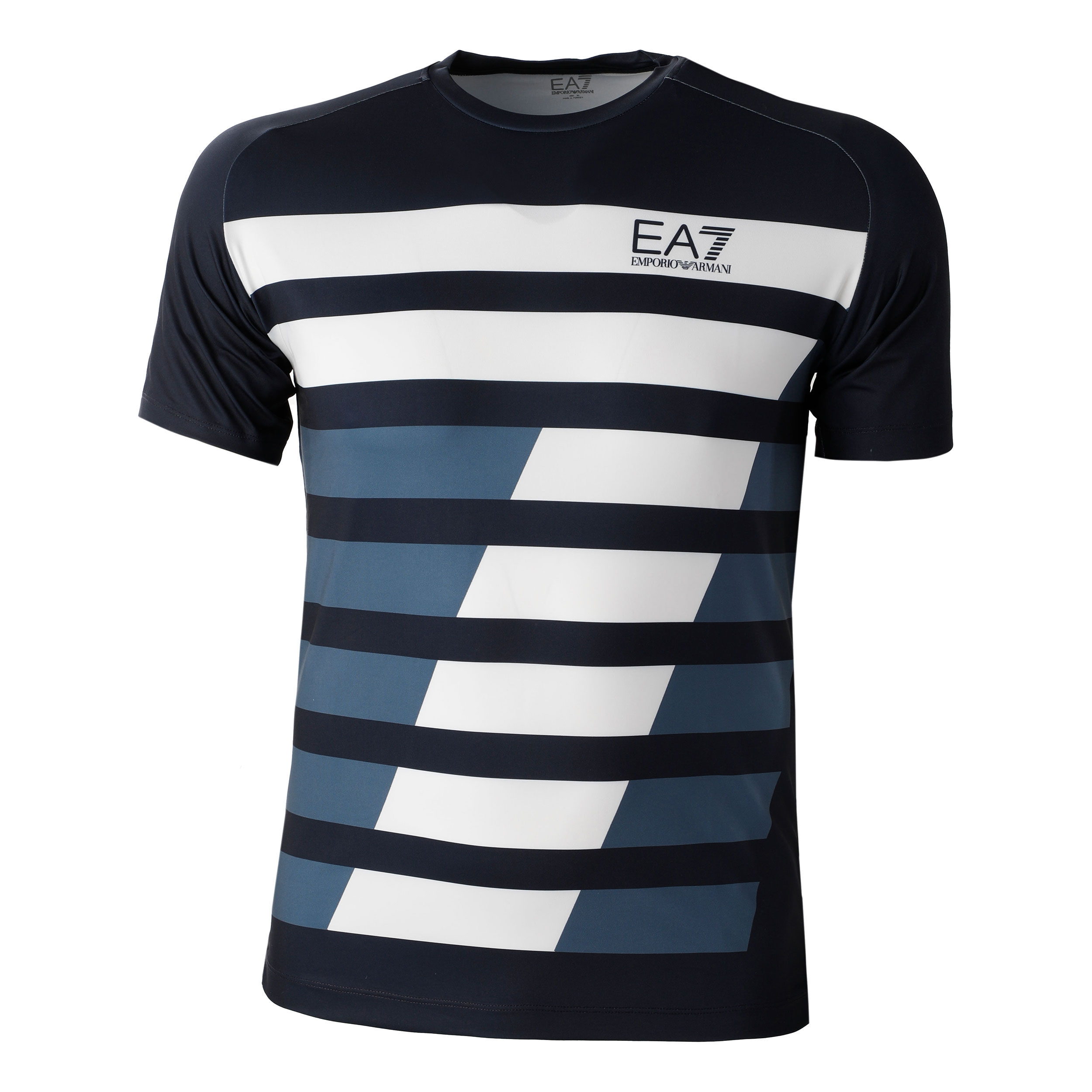 Buy EA7 T shirt Hommes Bleu Fonce Blanc online Tennis Point FR