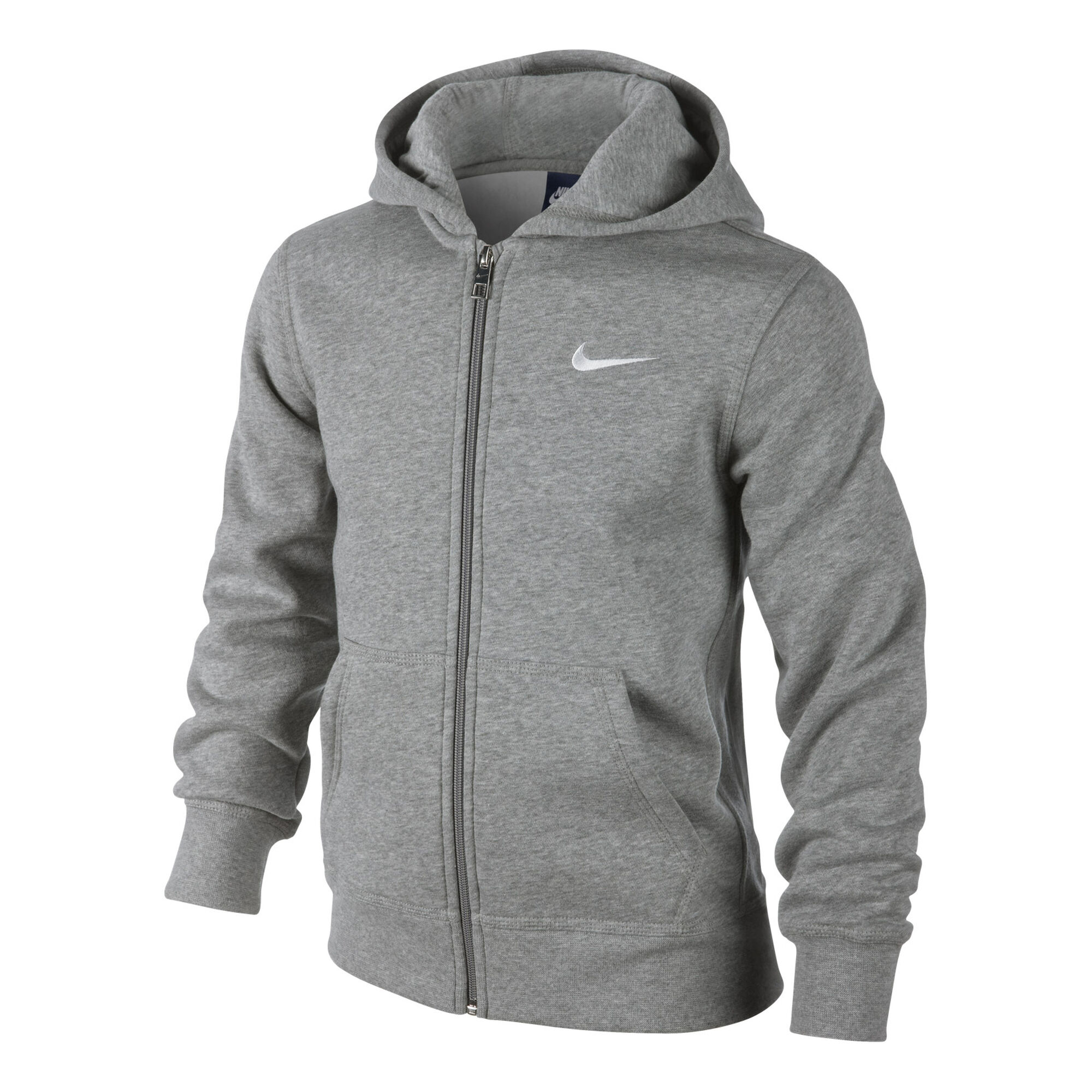 Buy Nike Brushed Fleece Full-Zip Gilet En Coton Garçons Gris Clair ...