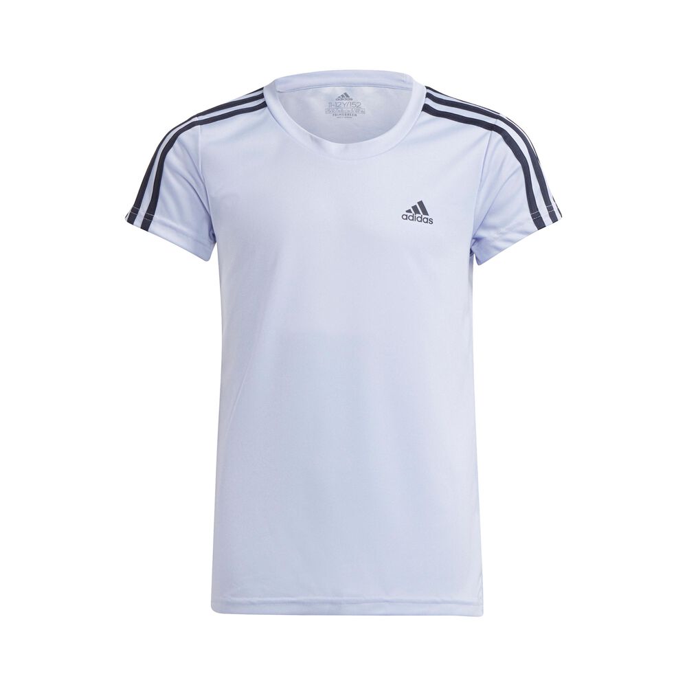 adidas 3-Stripes T-shirt Filles - Lilas , Noir