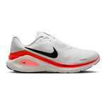 Chaussures de running Nike Nike Structure 26 Chaussure De Running Avec Stabilisateurs Hommes-Blanc,Rouge Fluo