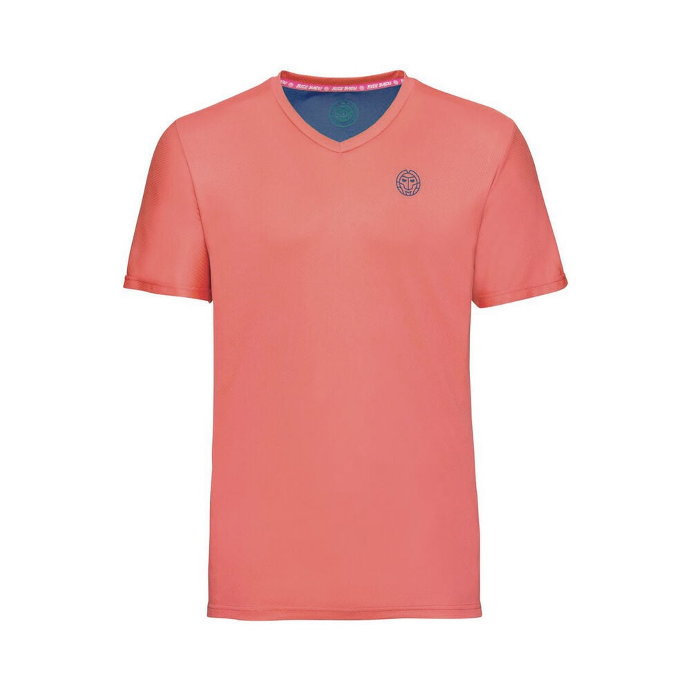 BIDI BADU Evin Tech Round-Neck T-shirt Garçons - Orange Fluo , Bleu