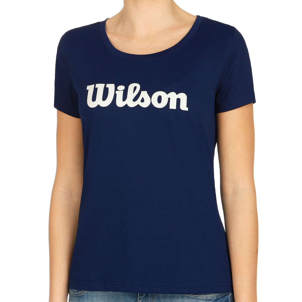 Wilson UW II Tech T-shirt Femmes - Bleu Foncé , Blanc