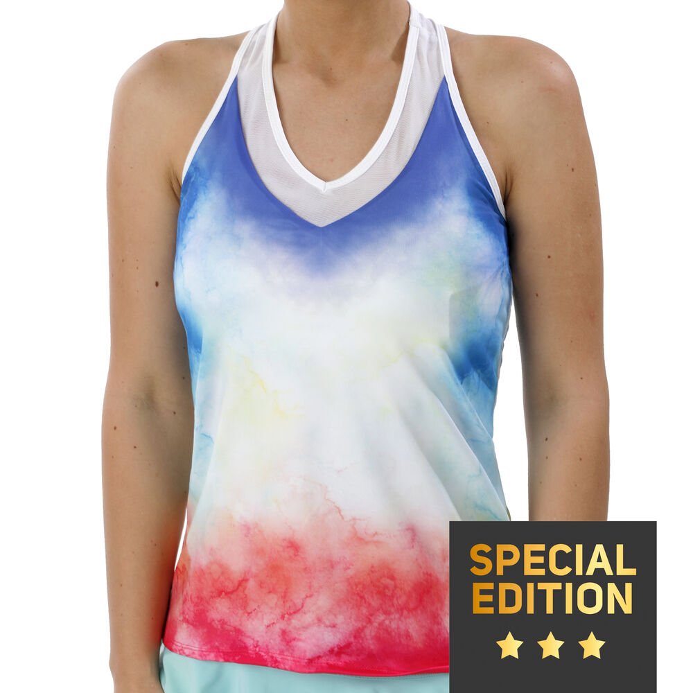 Lucky in Love Medallion Ombre Débardeur Tank Top Edition Spéciale Femmes - Blanc , Multicouleur